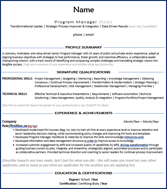 General Resume Template